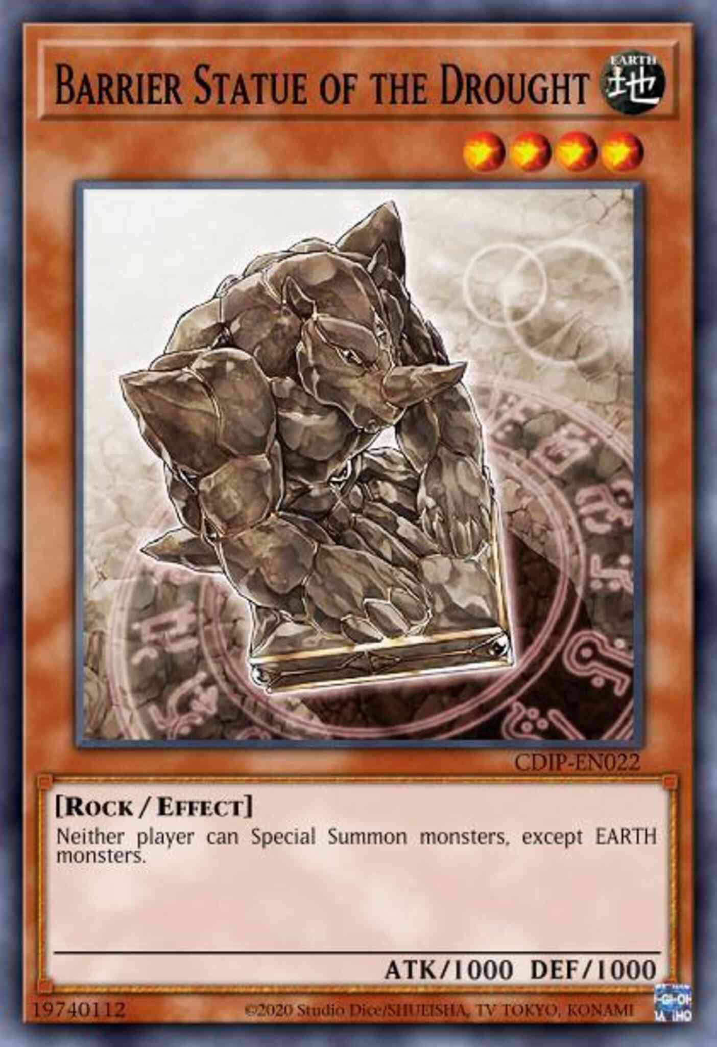 Barrier Statue of the Drought - CDIP-EN022 - Common - 1st Edition