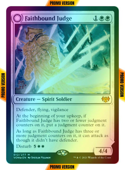 Faithbound Judge // Sinner's Judgment [Prerelease] [12s] [Innistrad: Crimson Vow: Promos] [Foil]