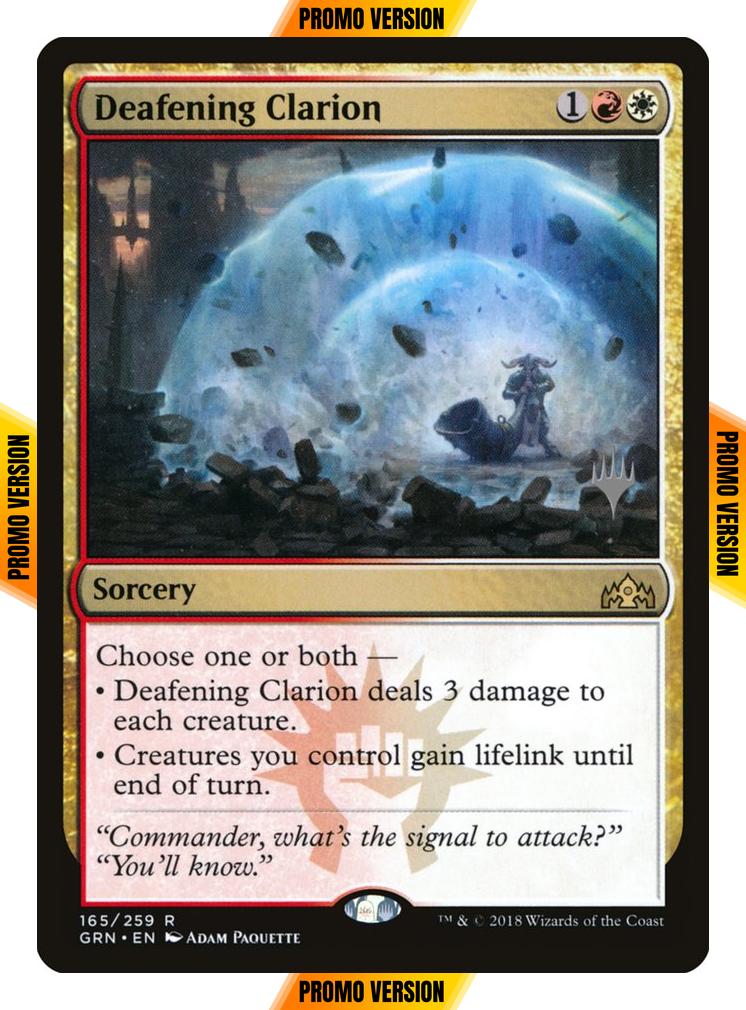 Deafening Clarion [Promo Pack] [165p] [Guilds of Ravnica Promos] [Foil]