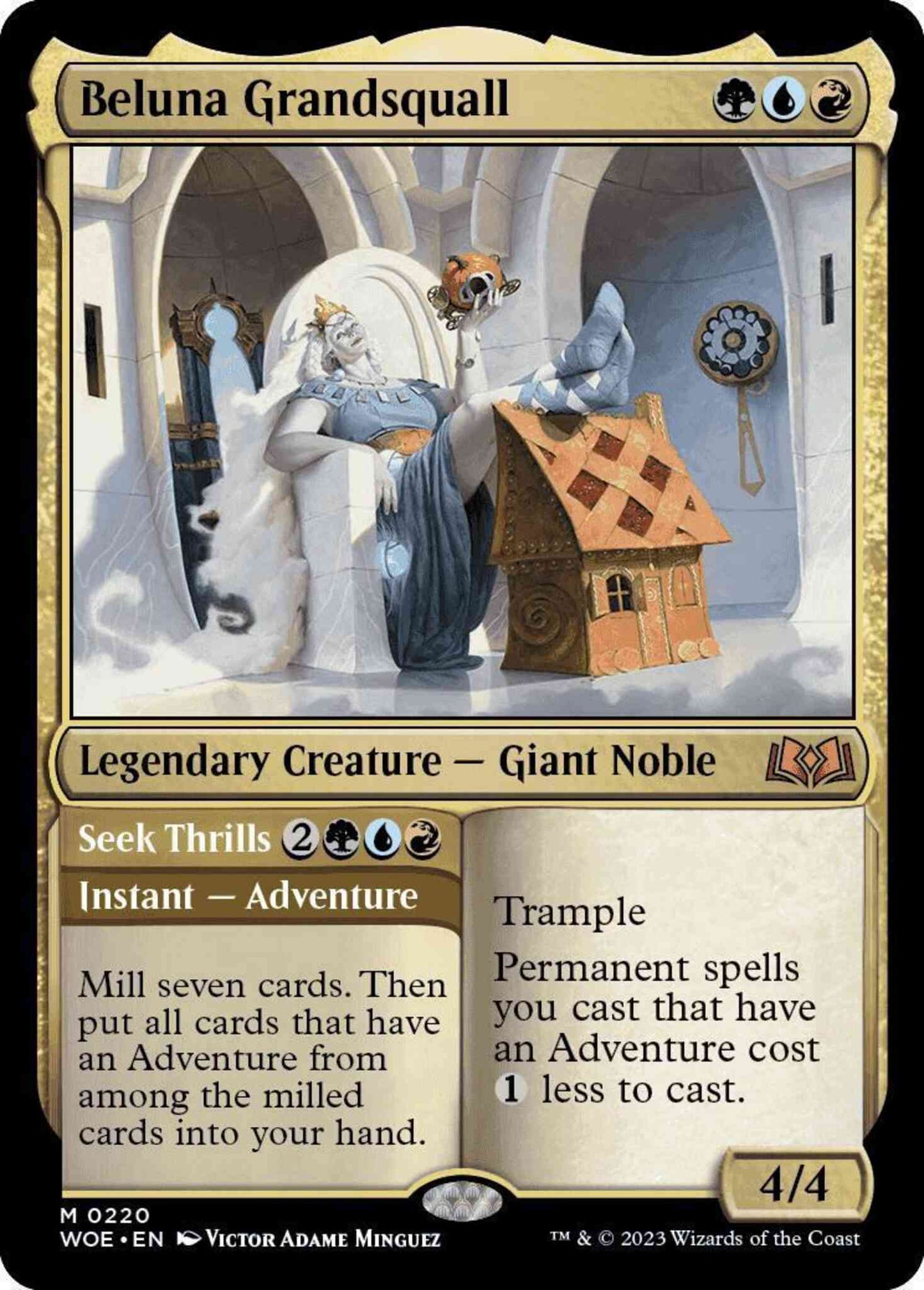 Beluna Grandsquall // Seek Thrills [220] [Wilds of Eldraine] [Non-Foil]