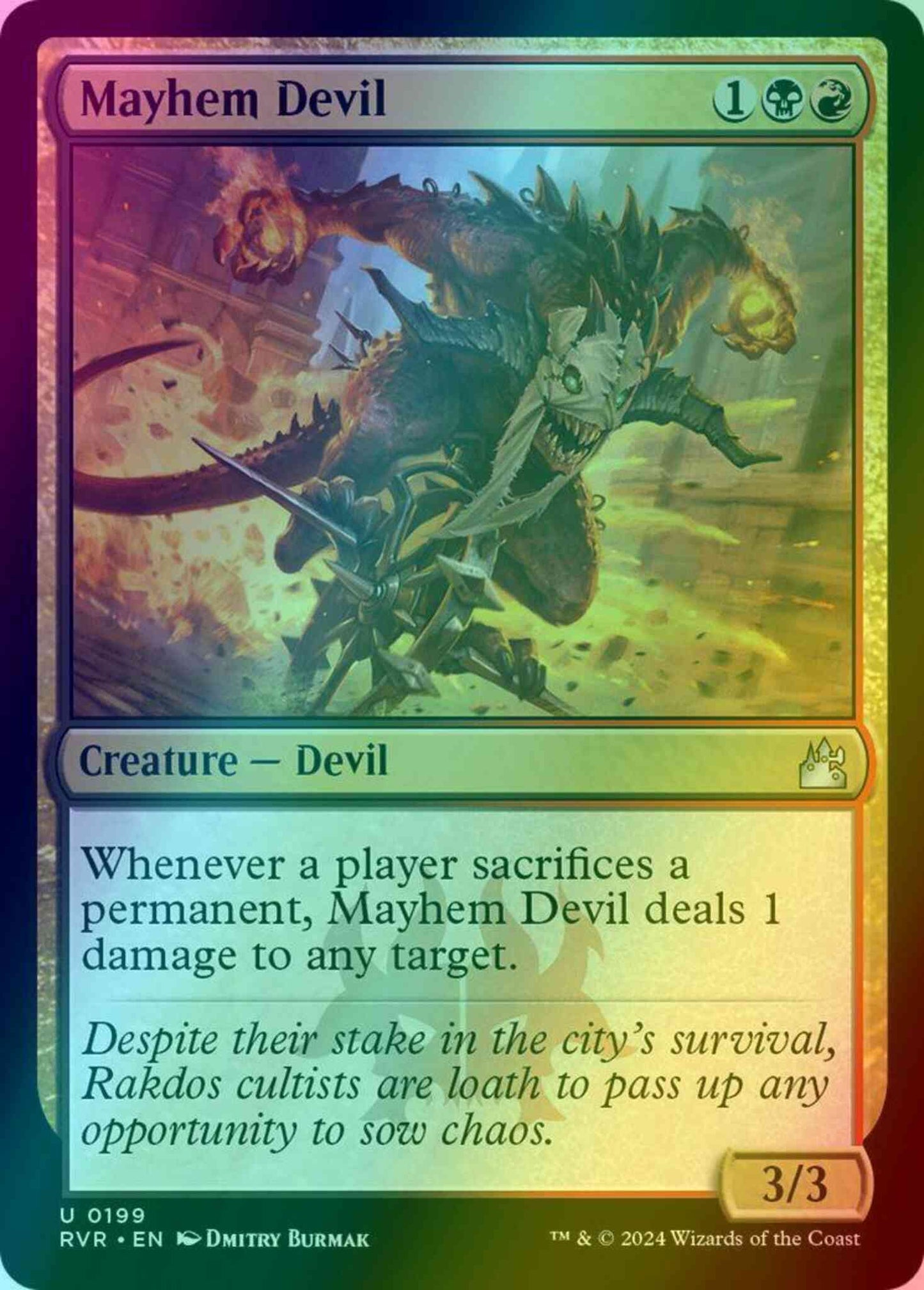 Mayhem Devil [199] [Ravnica Remastered] [Foil]