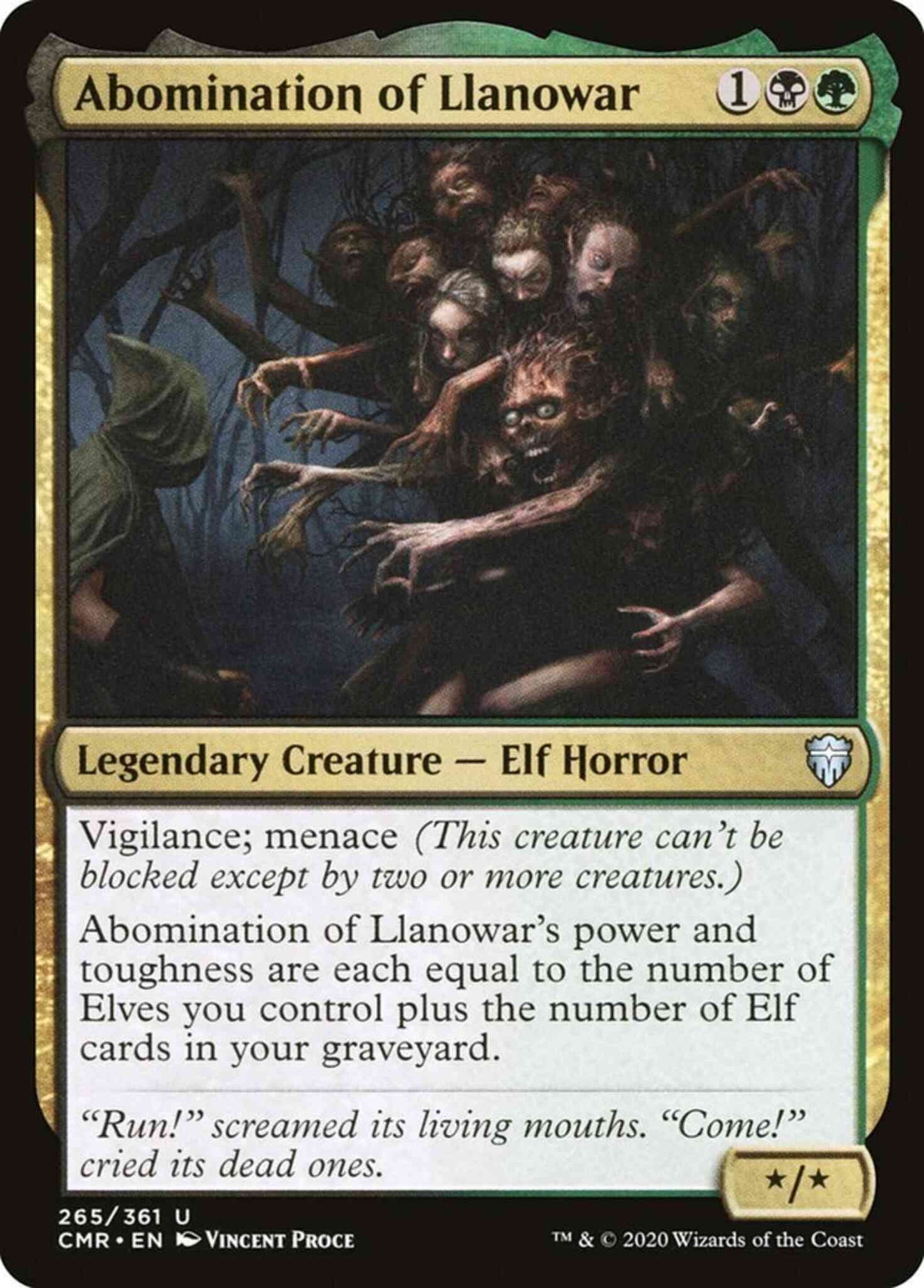 Abomination of Llanowar [265] [Commander Legends] [Non-Foil]