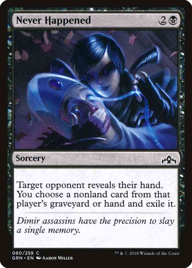 Never Happened [80] [Guilds of Ravnica] [Non-Foil]