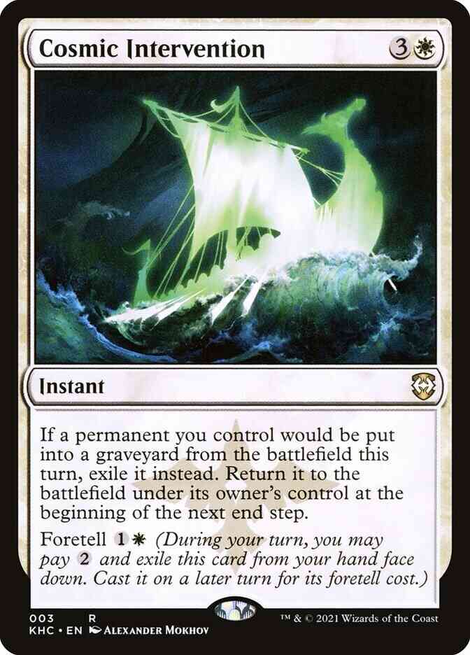 Cosmic Intervention [3] [Kaldheim Commander] [Non-Foil]