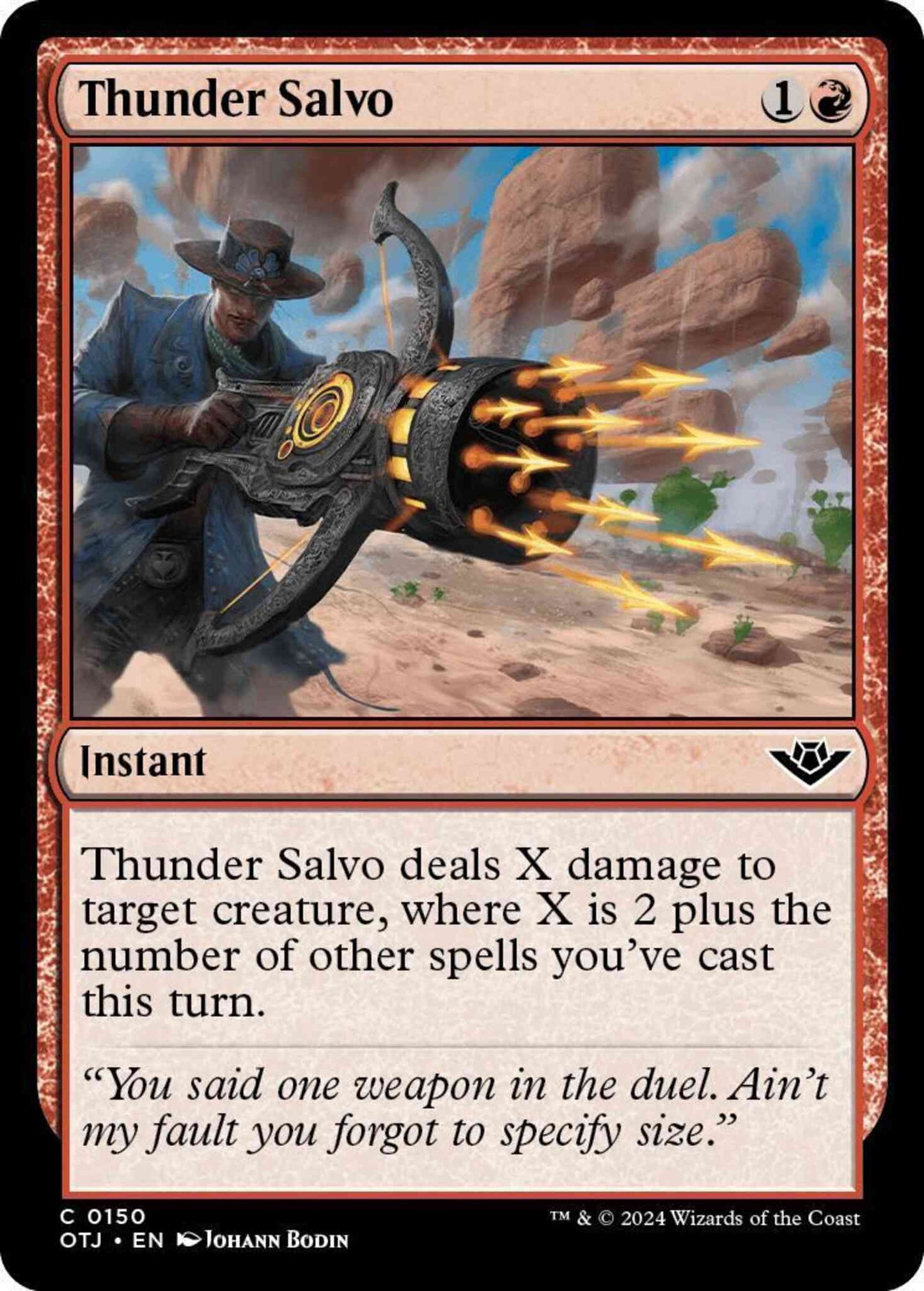 Thunder Salvo [150] [Outlaws of Thunder Junction] [Non-Foil]