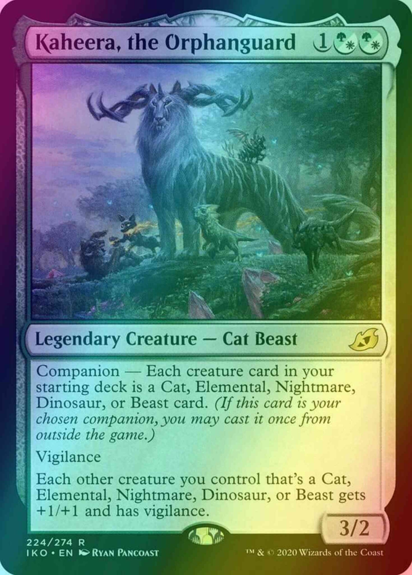 Kaheera, the Orphanguard [224] [Ikoria: Lair of Behemoths] [Foil]