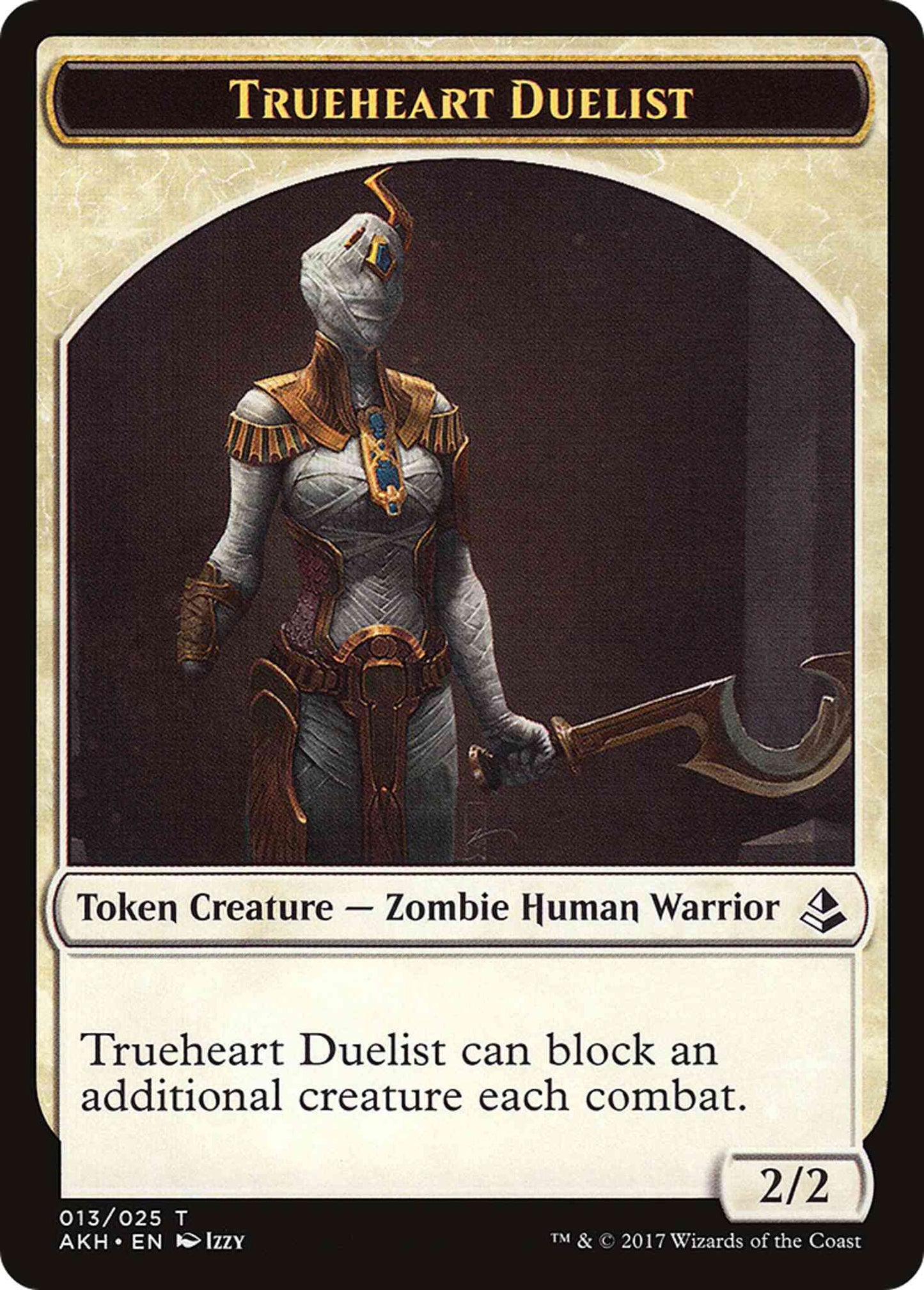 Trueheart Duelist Token (13) // Zombie Token (20) [Amonkhet Tokens] [Non-Foil]