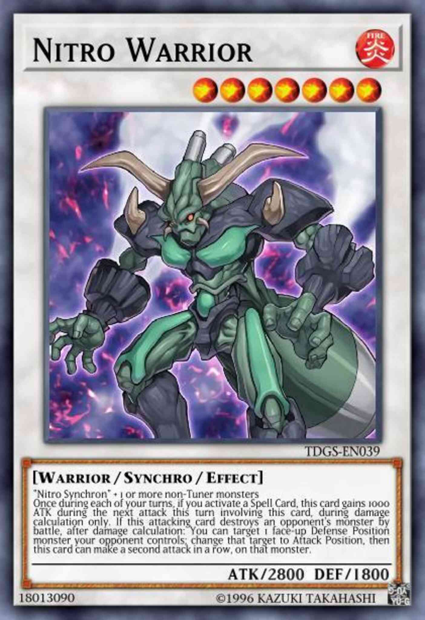 Nitro Warrior - TDGS-EN039 - Ultra Rare - 1st Edition