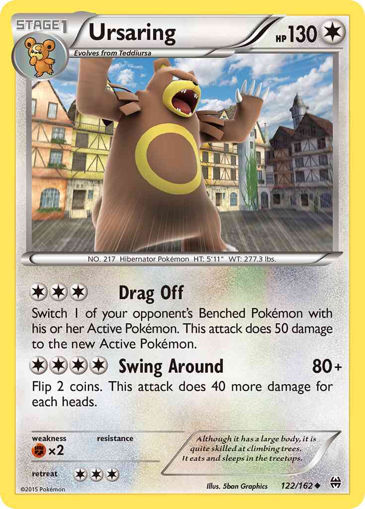 Ursaring - 122/162 - Uncommon [xy8-122] [Non-Holo]