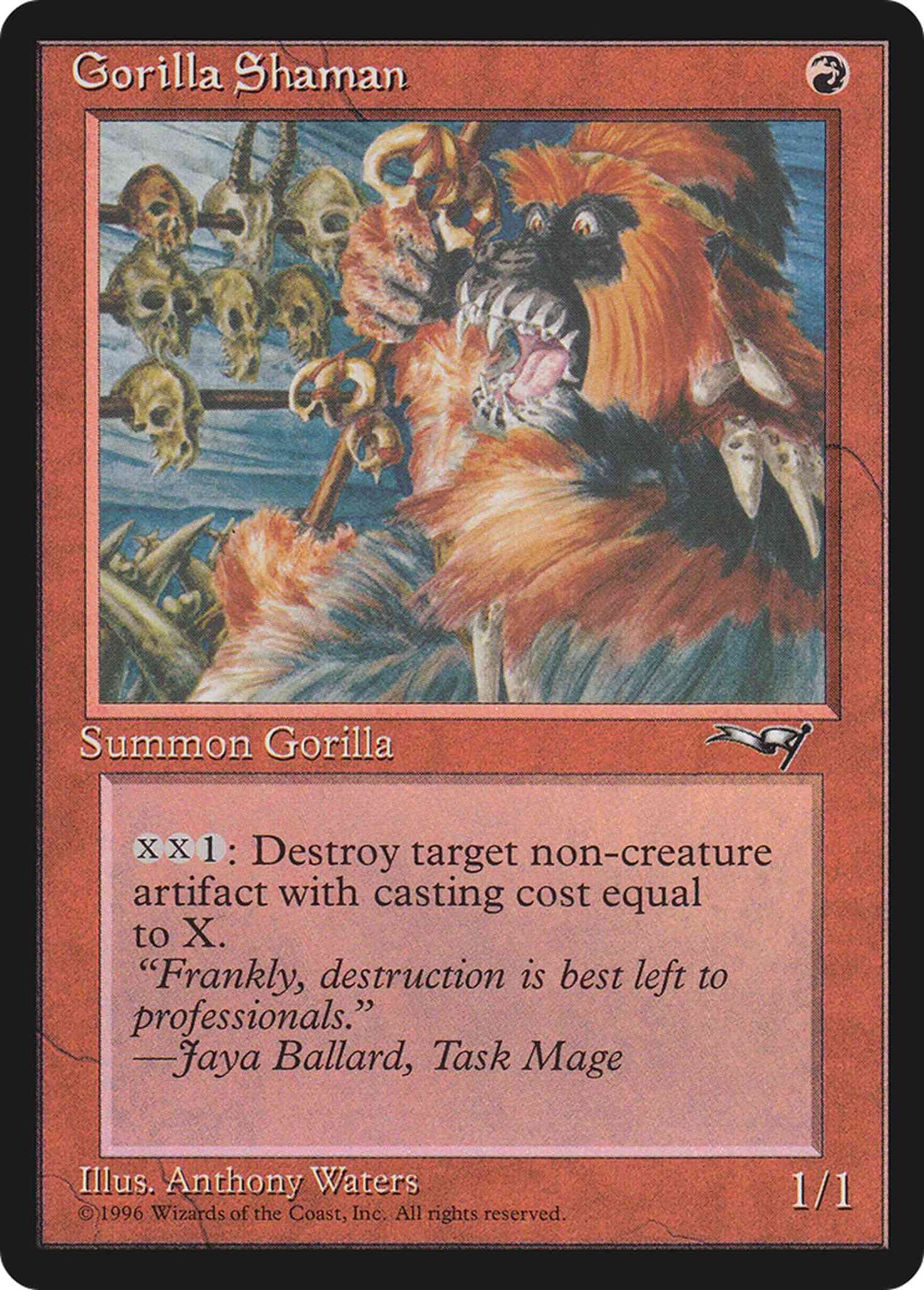 Gorilla Shaman [Angry Gorilla] [72a] [Alliances] [Non-Foil]