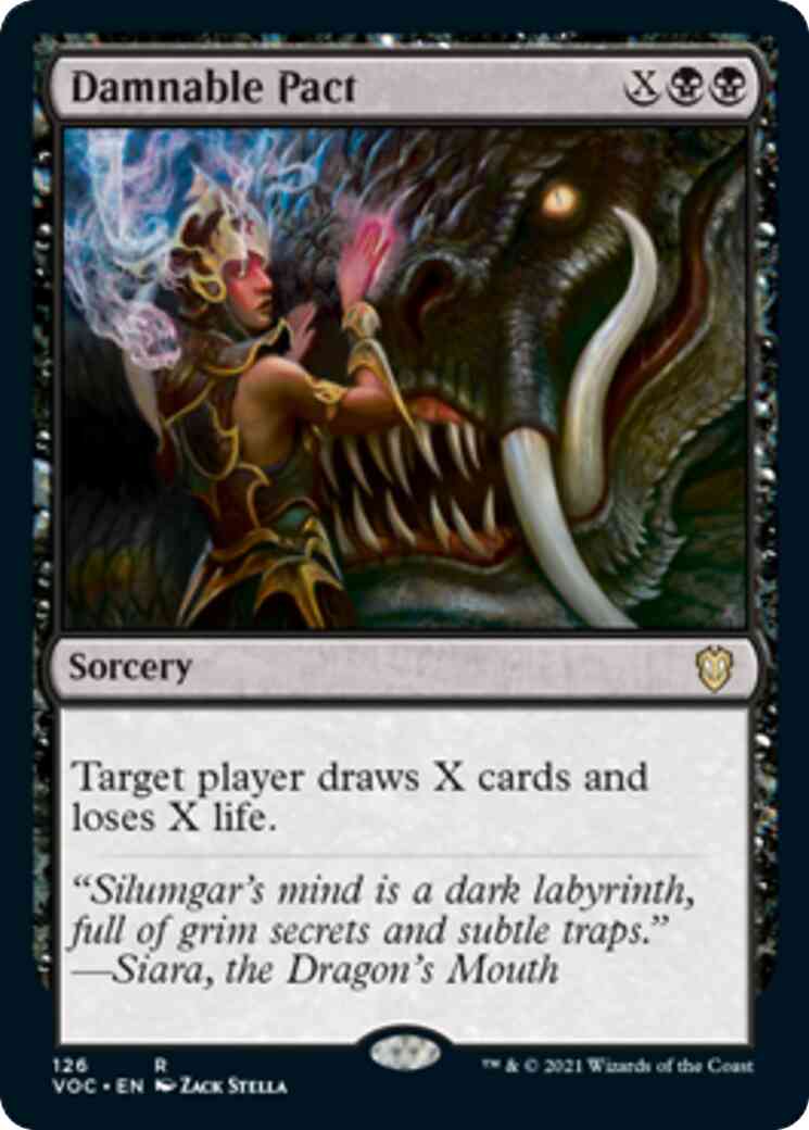 Damnable Pact [126] [Innistrad: Crimson Vow: Commander] [Non-Foil]