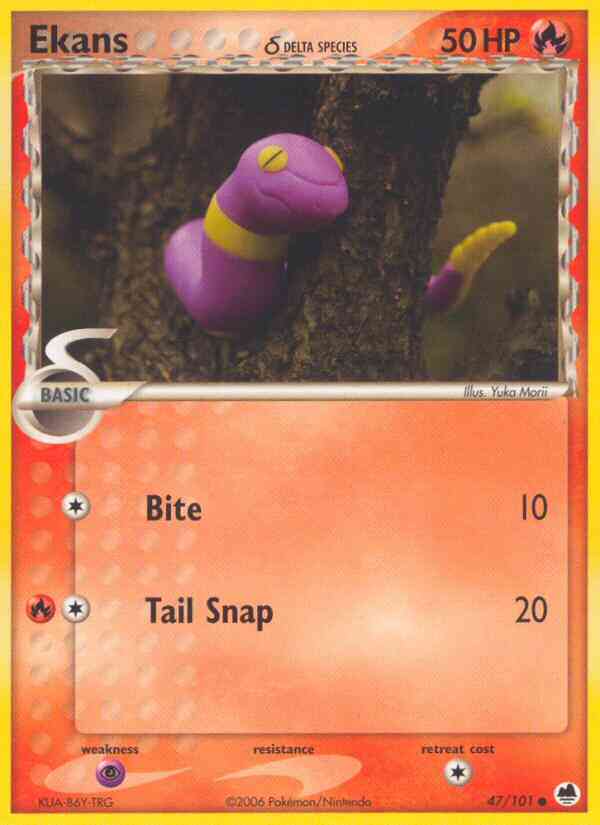 Ekans δ - 47/101 - Common [ex15-47] [Reverse Holo]
