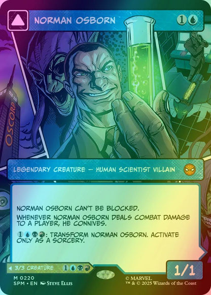 Norman Osborn // Green Goblin [220] [Borderless] [Panel] [Marvel's Spider-Man] [Foil]