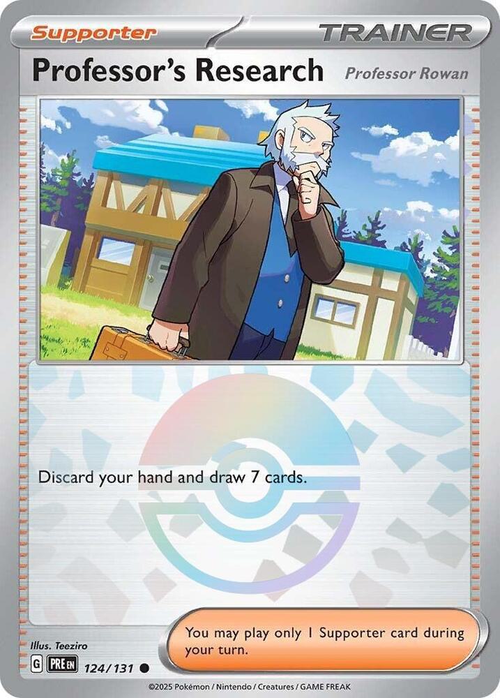Professor's Research - Professor Rowan - Poké Ball Pattern - 124/131 - Common [sv085-124] [Reverse Holo]