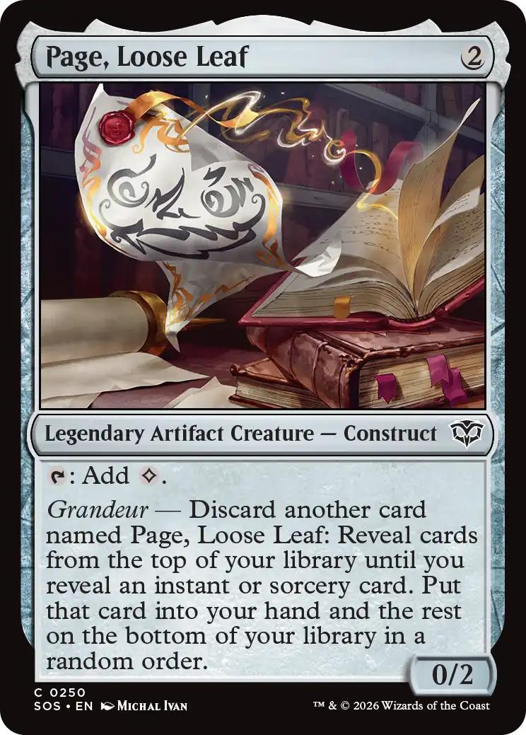 Page, Loose Leaf [250] [Secrets of Strixhaven] [Non-Foil]