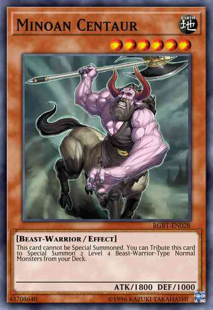 Minoan Centaur - RGBT-EN028 - Common - 1st Edition