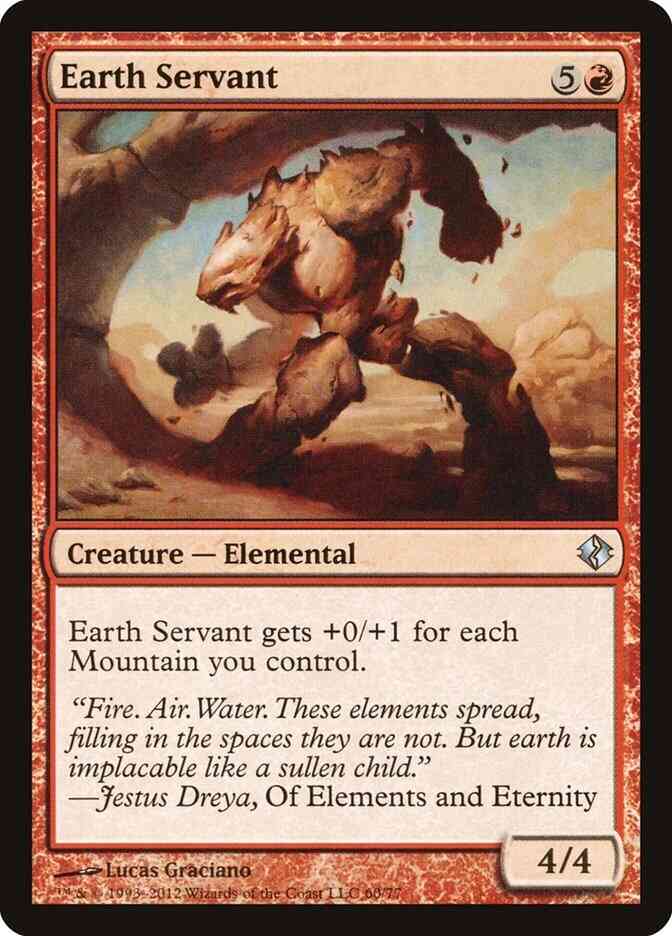 Earth Servant [60] [Duel Decks Venser vs Koth] [Non-Foil]