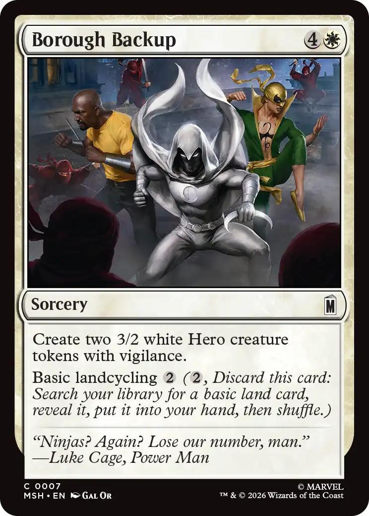 Borough Backup [7] [Marvel Super Heroes] [Non-Foil]