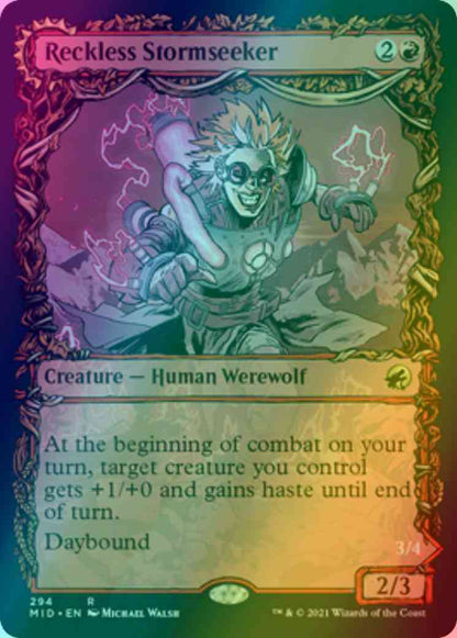 Reckless Stormseeker // Storm-Charged Slasher [294] [Equinox Showcase] [Innistrad: Midnight Hunt] [Foil]