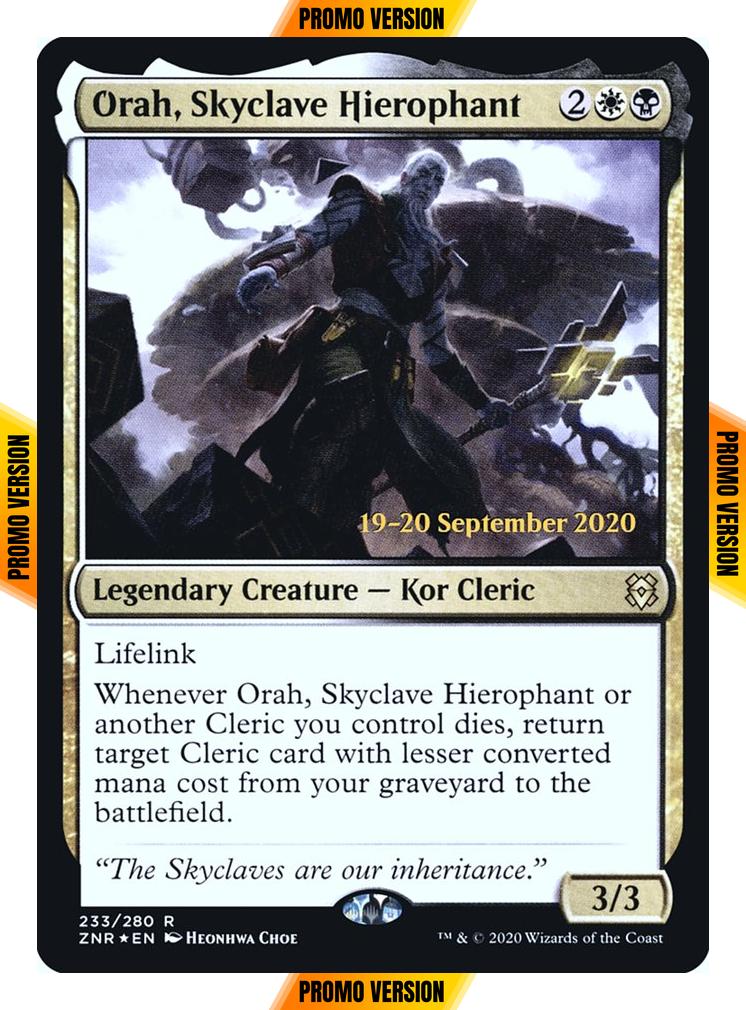 Orah, Skyclave Hierophant [Prerelease] [233s] [Zendikar Rising Promos] [Foil]