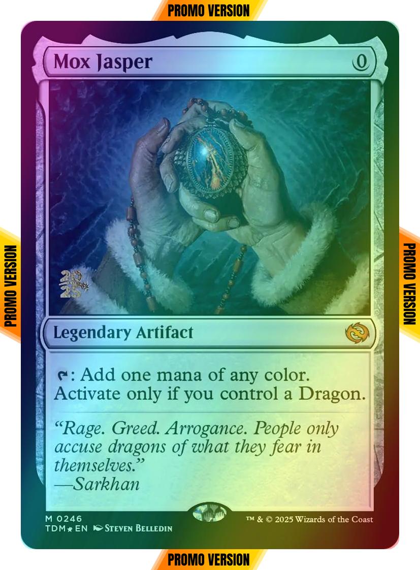 Mox Jasper [246s] [Prerelease] [Tarkir: Dragonstorm: Promos] [Foil]