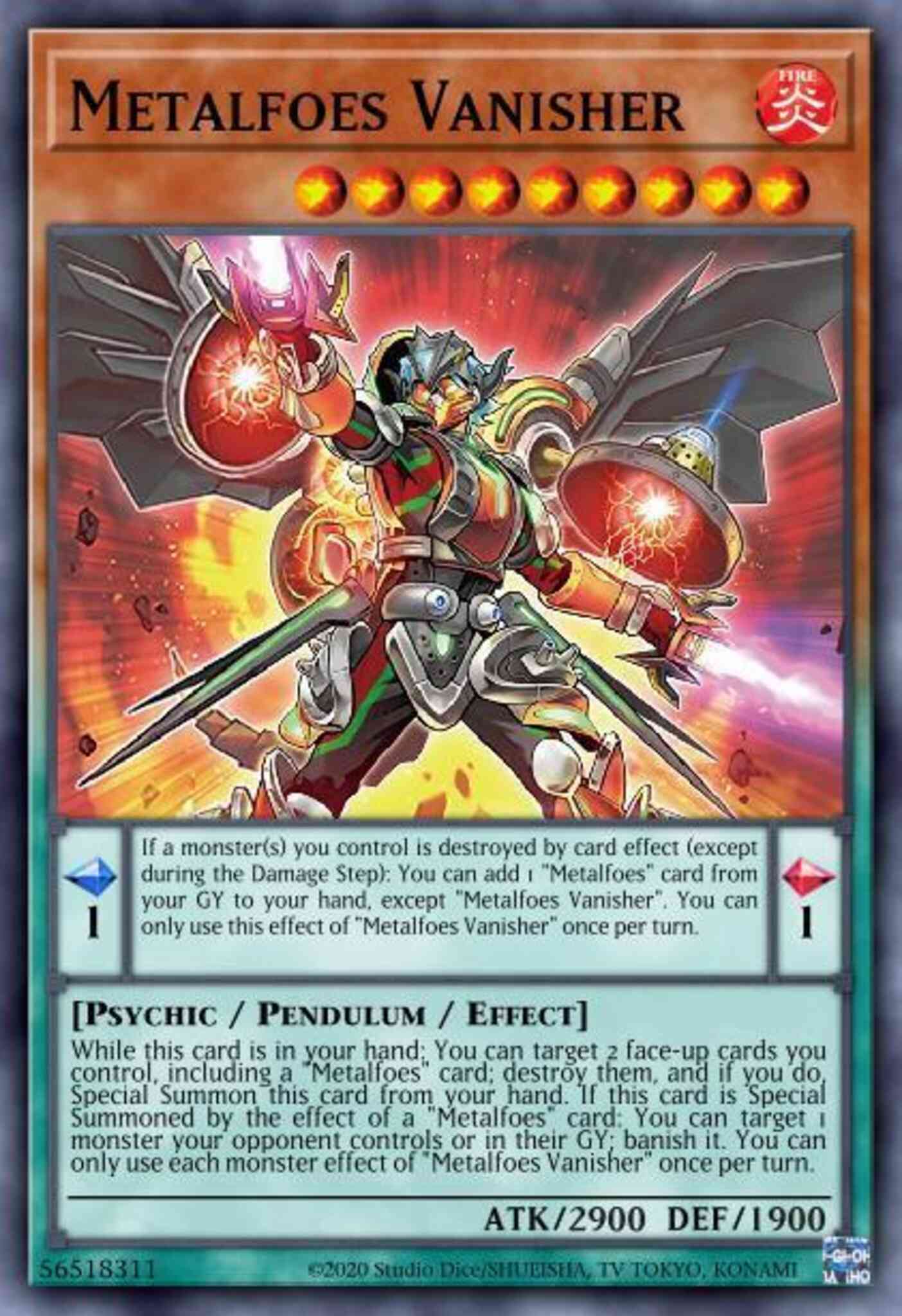 Metalfoes Vanisher - BLVO-EN021 - Super Rare - 1st Edition