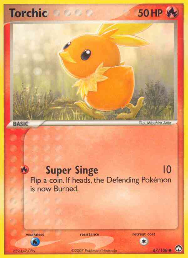 Torchic - 67/108 - Common [ex16-67] [Reverse Holo]
