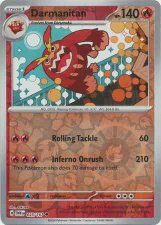 Darmanitan - 035/167 - Uncommon [sv06-035] [Reverse Holo]