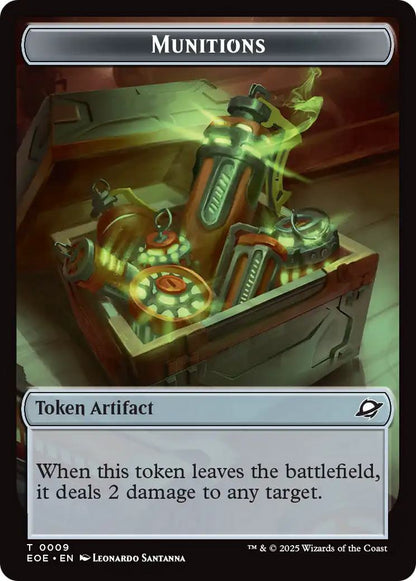 Munitions Token (09) // Robot Token (10) [Edge of Eternities: Tokens] [Non-Foil]
