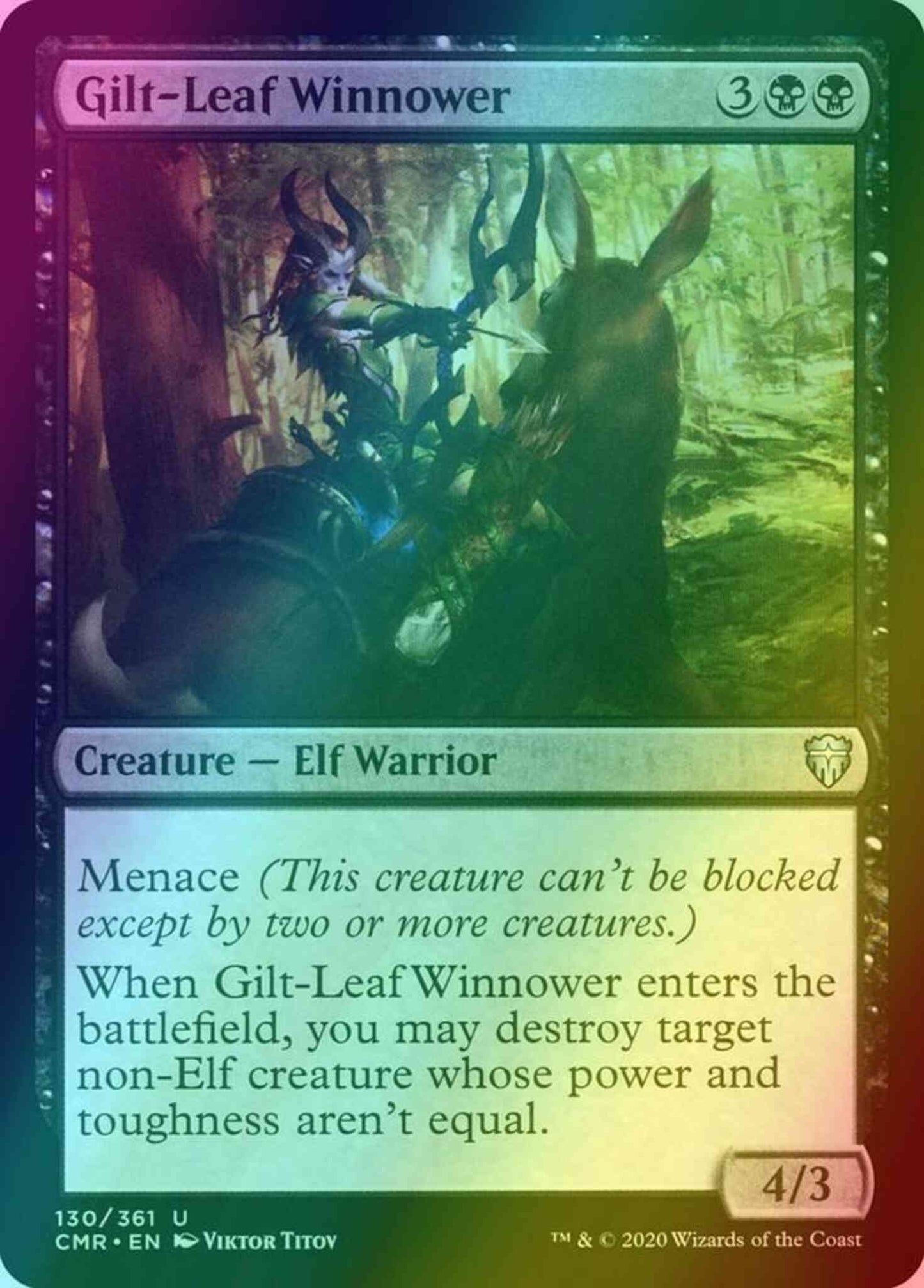 Gilt-Leaf Winnower [130] [Commander Legends] [Foil]