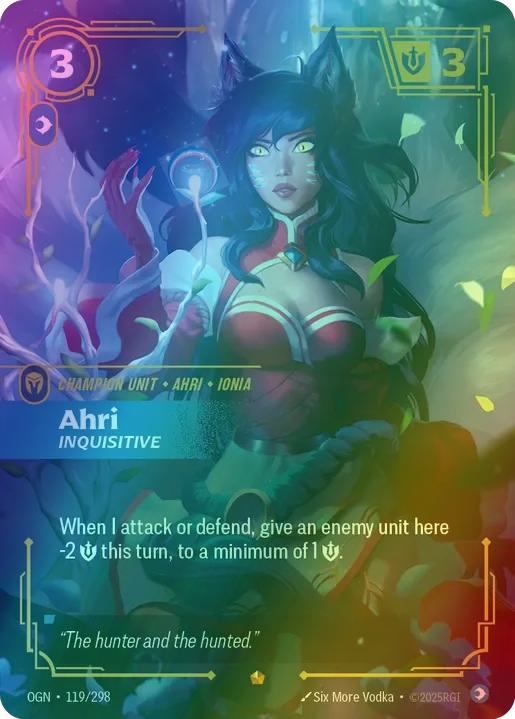 Ahri - Inquisitive - 119/298 [Origins] [Foil]