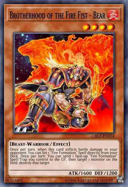 Brotherhood of the Fire Fist - Bear - CT10-EN008 - Super Rare - Limited