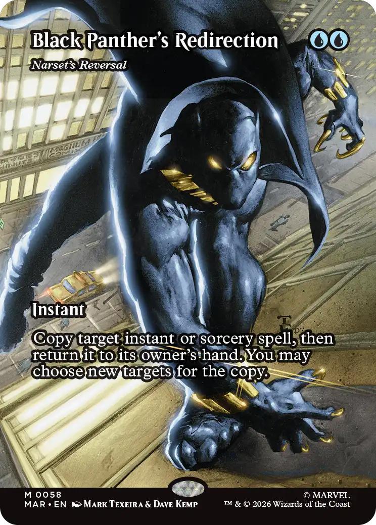 Black Panther's Redirection - Narset's Reversal [58] [Borderless] [Source Material] [Marvel Universe] [Non-Foil]