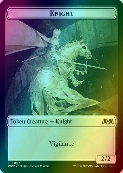 Food Token (11) // Knight Token (03) [Wilds of Eldraine: Tokens] [Foil]