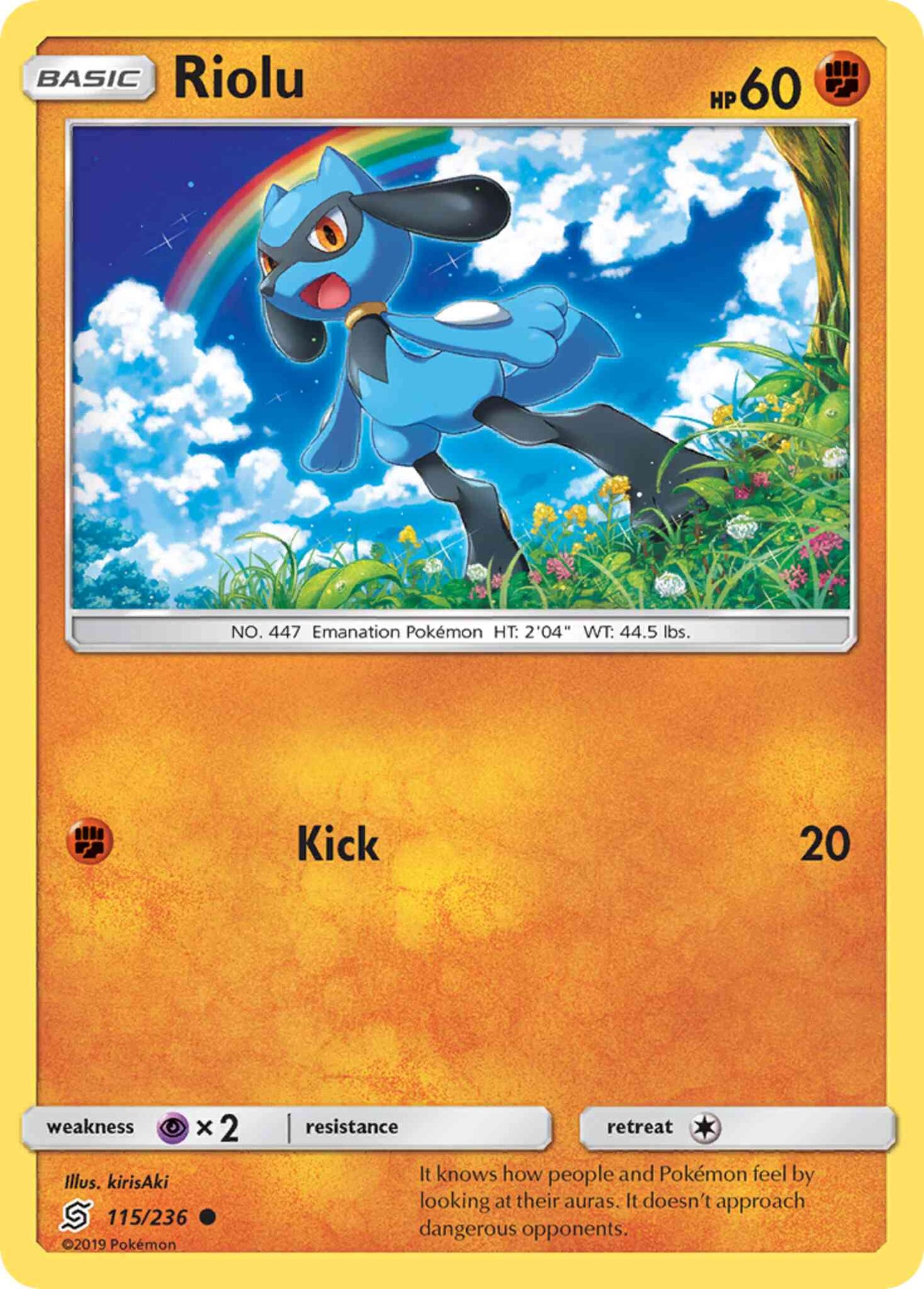 Riolu - 115/236 - Common [sm11-115] [Reverse Holo]
