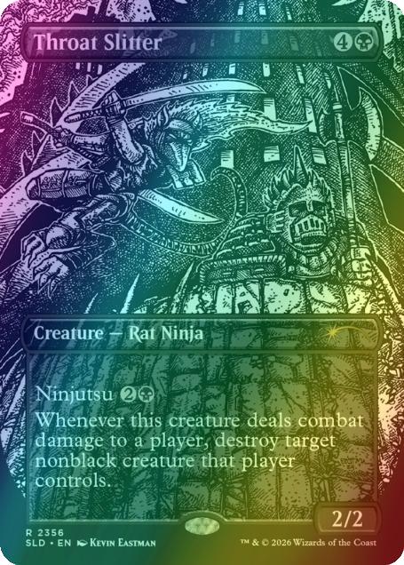 Throat Slitter [2356] [Borderless] [Kevin Eastman] [Ink] [Secret Lair Drop] [Foil]