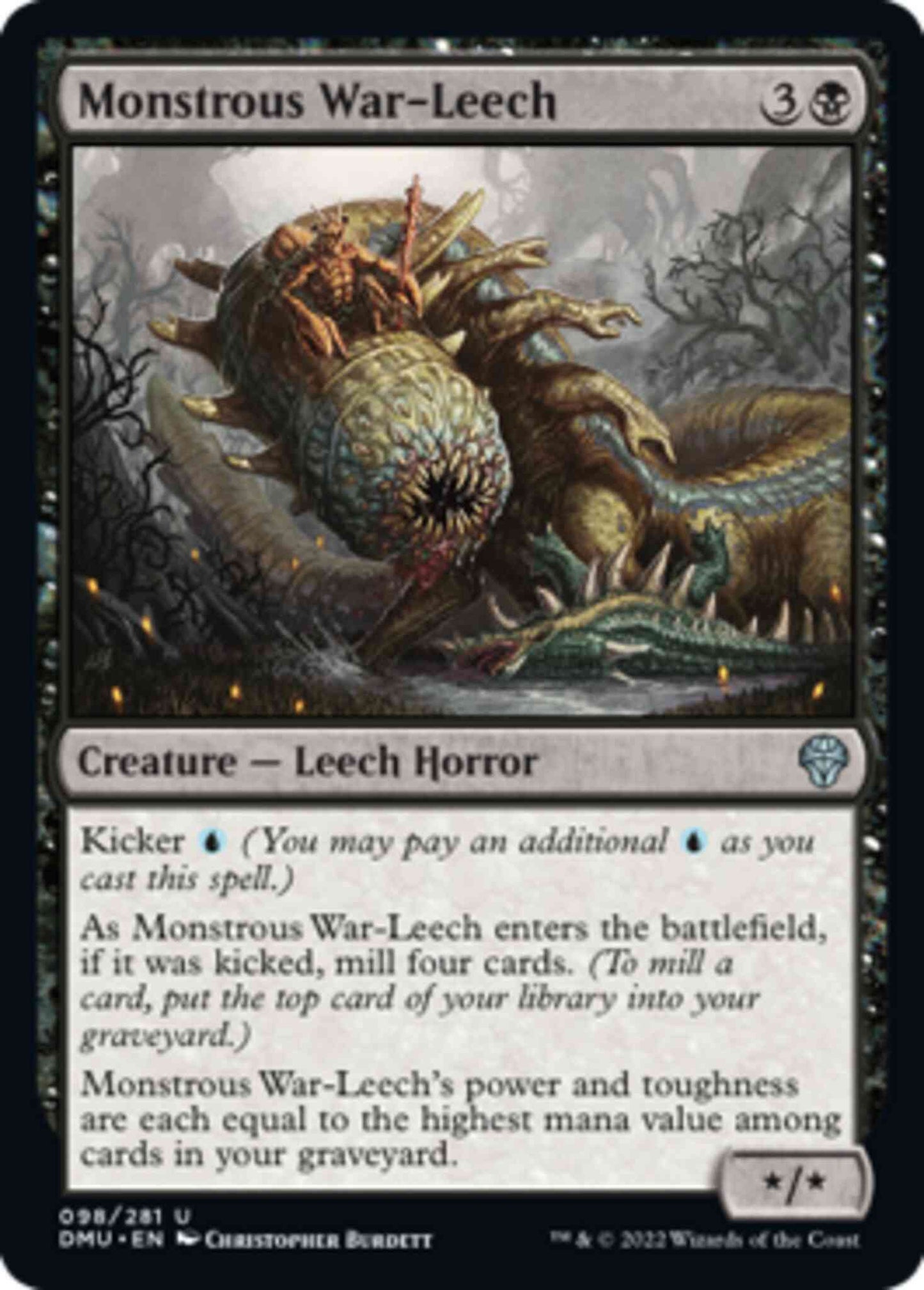 Monstrous War-Leech [98] [Dominaria United] [Non-Foil]