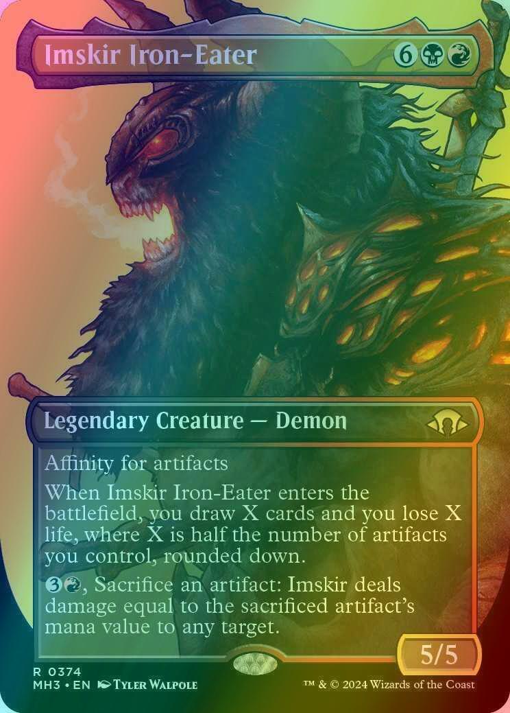 Imskir Iron-Eater [374] [Borderless] [Modern Horizons 3] [Foil]