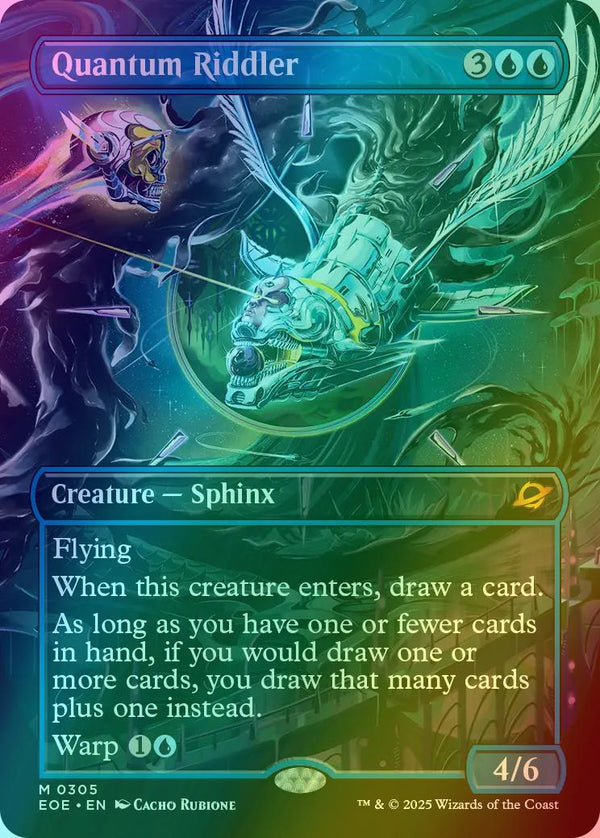Quantum Riddler [305] [Borderless] [Surreal Space] [Edge of Eternities] [Foil]