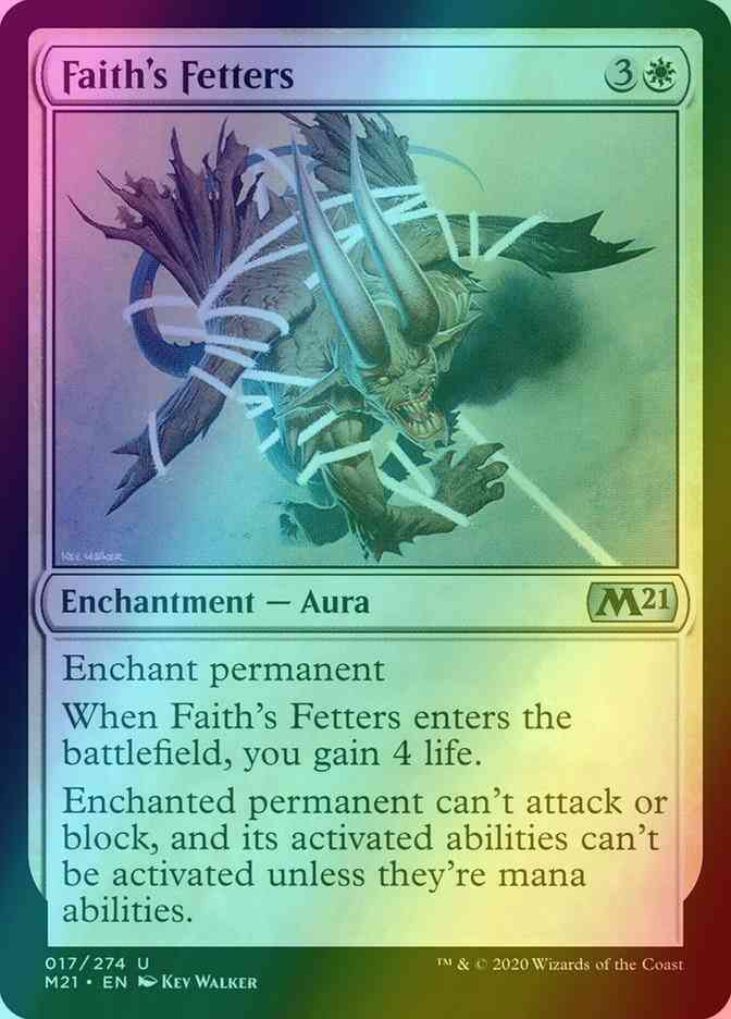 Faith's Fetters [17] [Core Set 2021] [Foil]