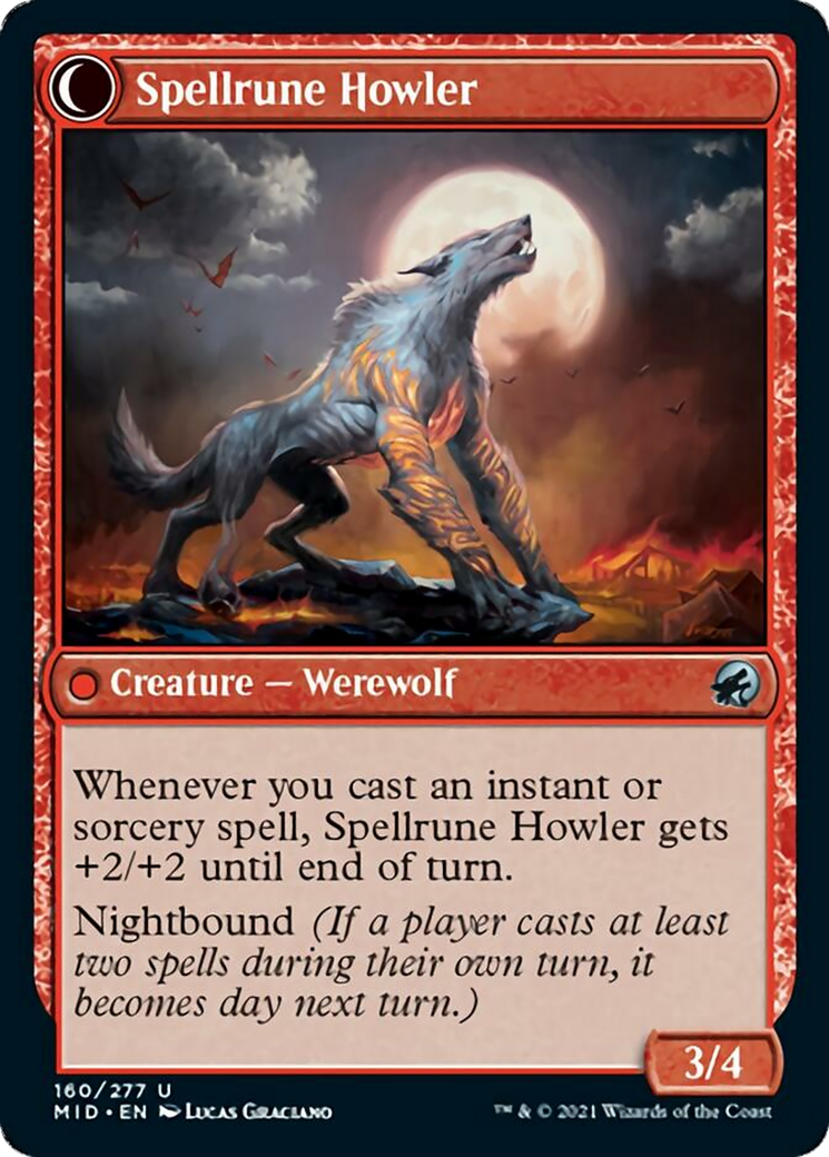 Spellrune Painter // Spellrune Howler [160] [Innistrad: Midnight Hunt] [Non-Foil]