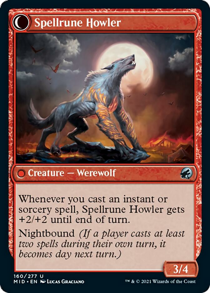 Spellrune Painter // Spellrune Howler [160] [Innistrad: Midnight Hunt] [Non-Foil]