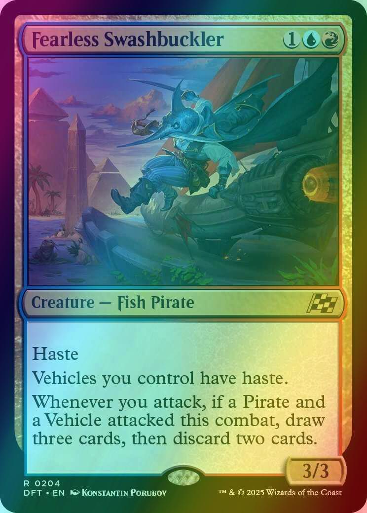 Fearless Swashbuckler [204] [Aetherdrift] [Foil]