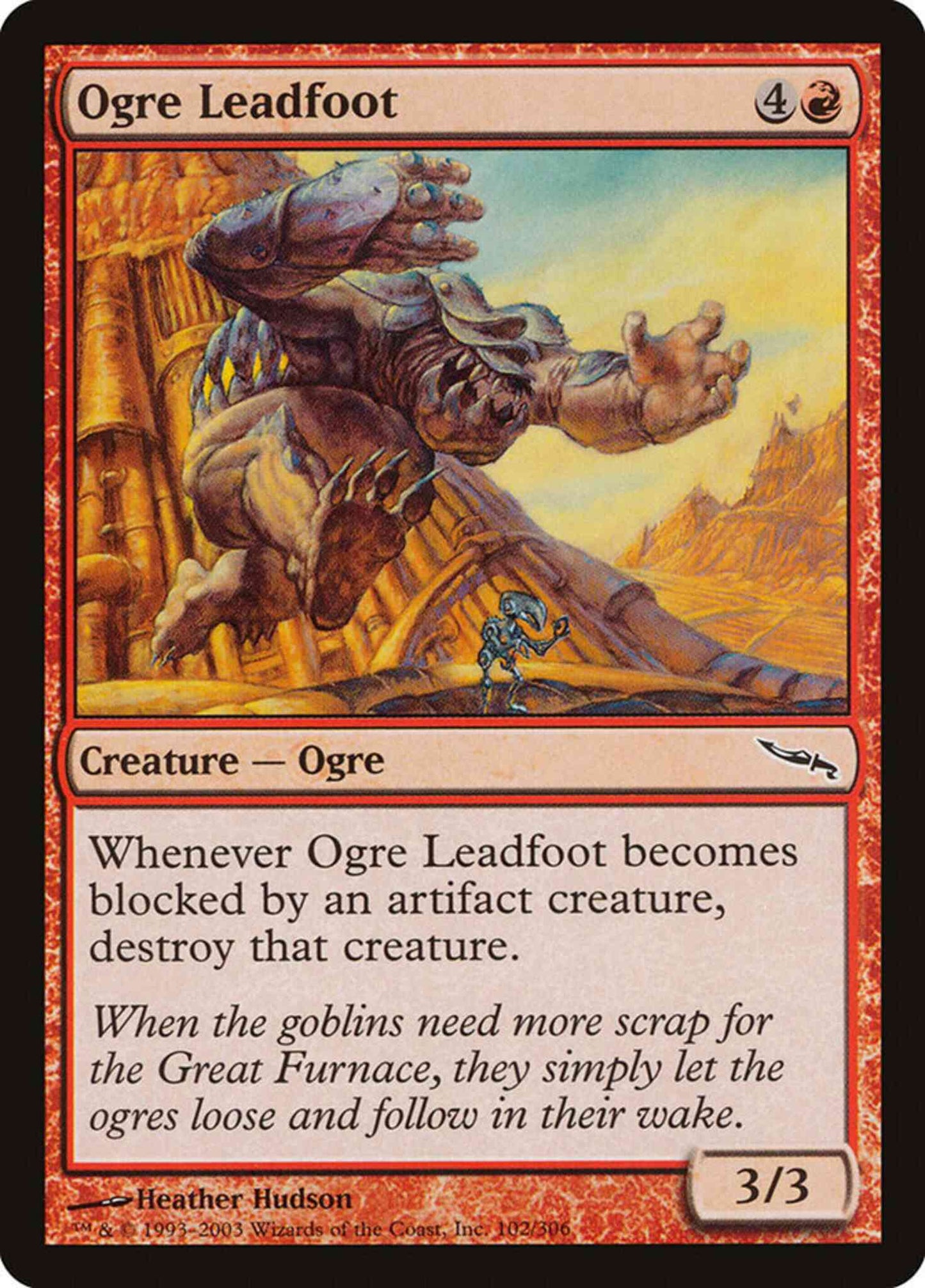Ogre Leadfoot [102] [Mirrodin] [Non-Foil]