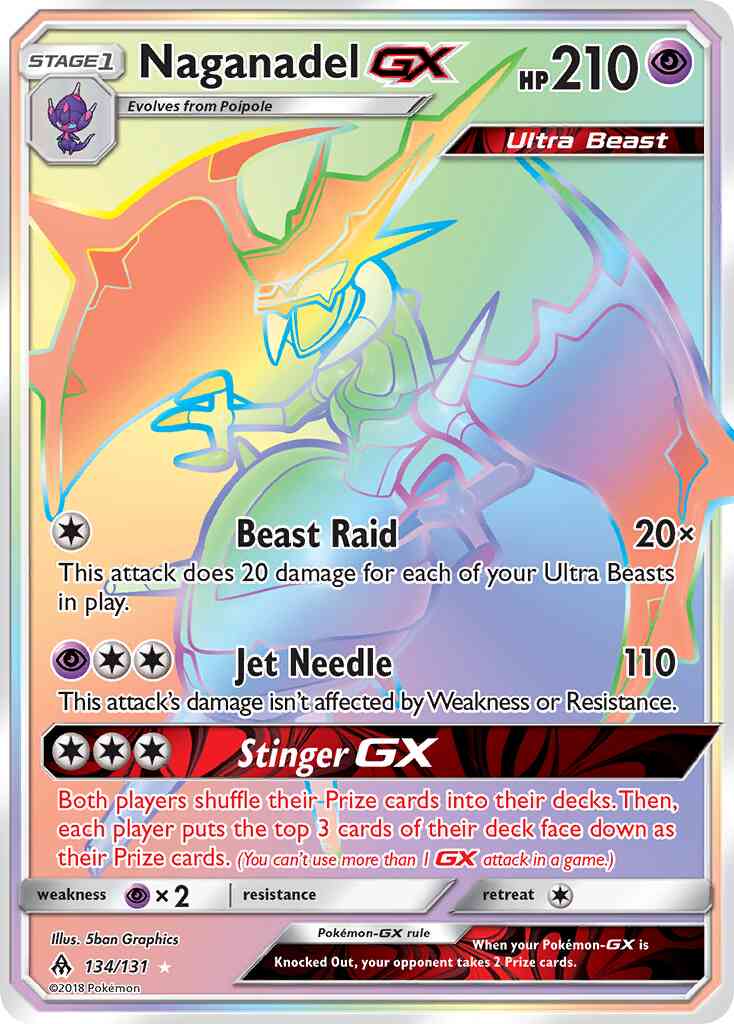 Naganadel-GX - 134/131 - Rare Secret [sm6-134] [Secret]