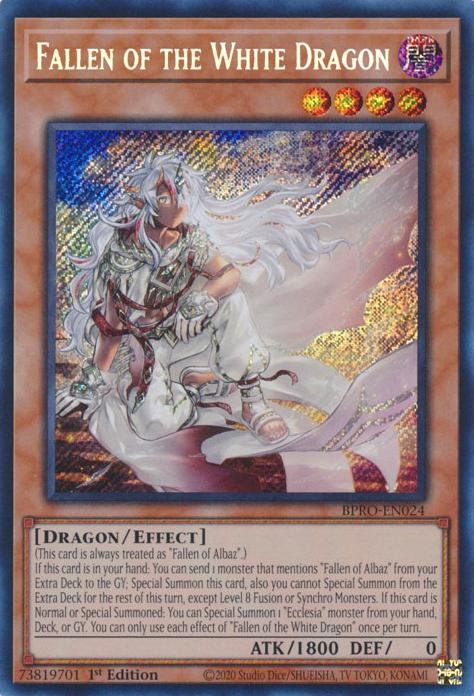 Fallen of the White Dragon - BPRO-EN024 - Secret Rare - 1st Edition