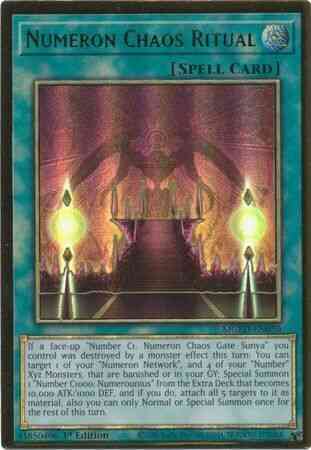 Numeron Chaos Ritual - MGED-EN050 - Premium Gold Rare - 1st Edition