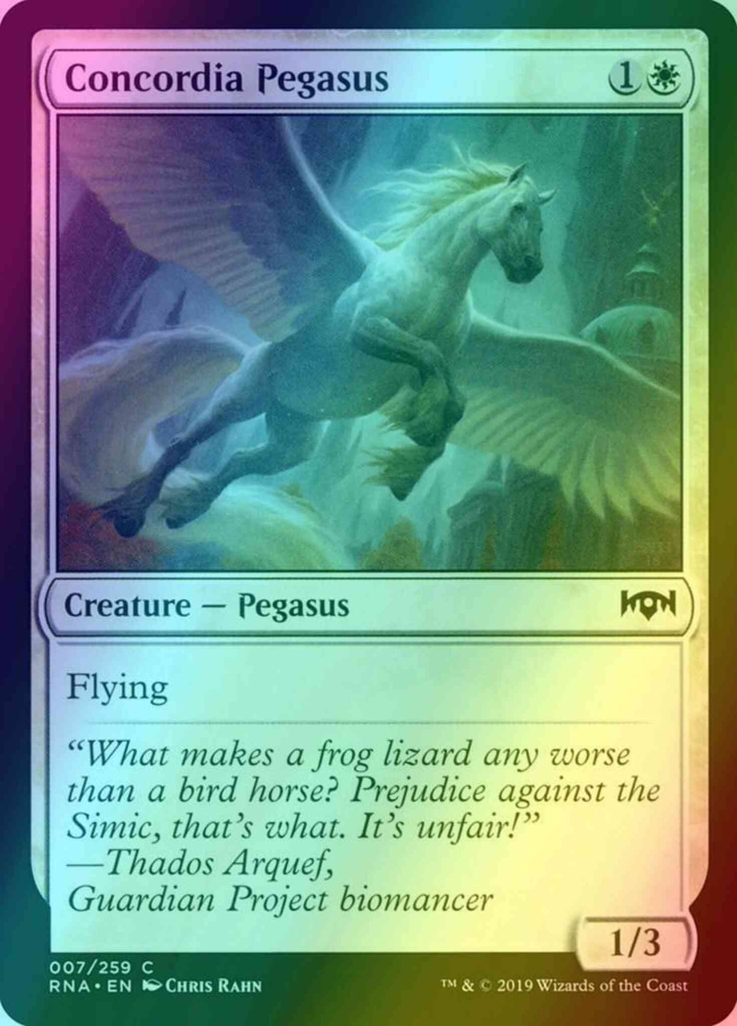 Concordia Pegasus [7] [Ravnica Allegiance] [Foil]