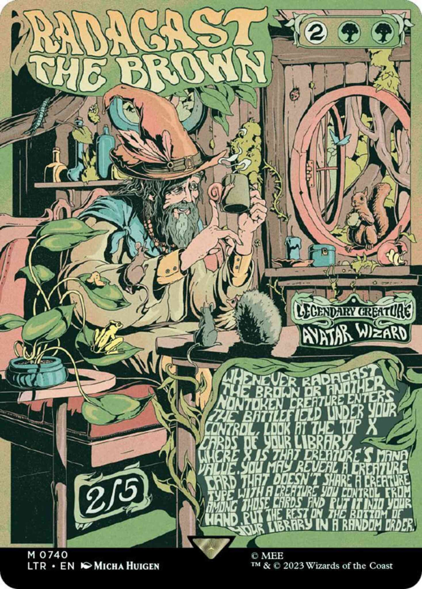 Radagast the Brown [740] [Borderless] [Poster] [The Lord of the Rings: Tales of Middle-earth] [Non-Foil]