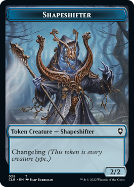 Shapeshifter Token (24) // Shapeshifter Token (28) [Commander Legends: Battle for Baldur's Gate: Tokens] [Non-Foil]
